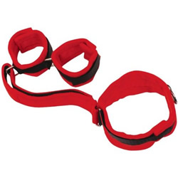 虜(とりこ)背面首手枷(赤) 【SM-0733】