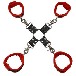 虜(とりこ)四肢枷(赤) 【SM-0736】