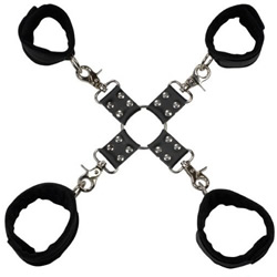 虜(とりこ)四肢枷(黒) 【SM-0737】