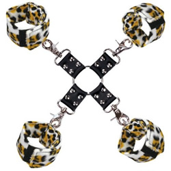 虜(とりこ)四肢枷(ヒョウ柄) 【SM-0738】