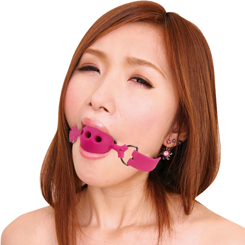虜プレミアム　口枷(小)桃 【SM-0891】