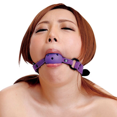 ★在庫処分特価★ 虜ベルベット　口枷(パープル) 【SM-1057】