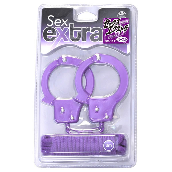 ★在庫処分特価★ セックスエクストラ 手錠&ロープ パープル
