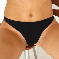 ★在庫処分特価★ クロッチポケット付Tバック【5C0155BK】