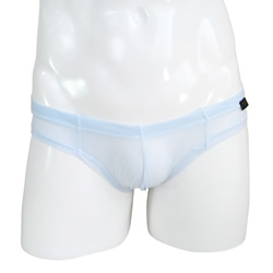 ★ミラコスモ　メンズもっこりハーフバック　Lサックス【40022LSX】