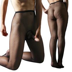 ★メンズパンティストッキング　メッシュブラック　※欠品中