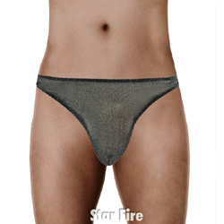 シャイニーシースルー Tバック ブラック【5D0098BK】