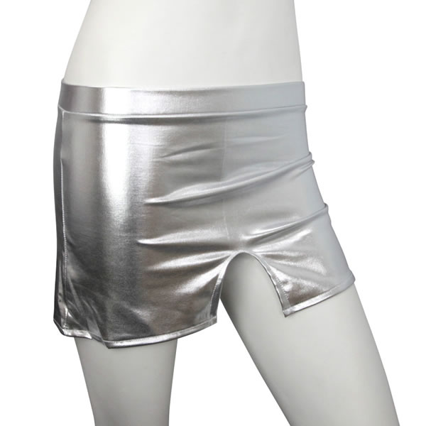 ★メタリックミニスカート　シルバー