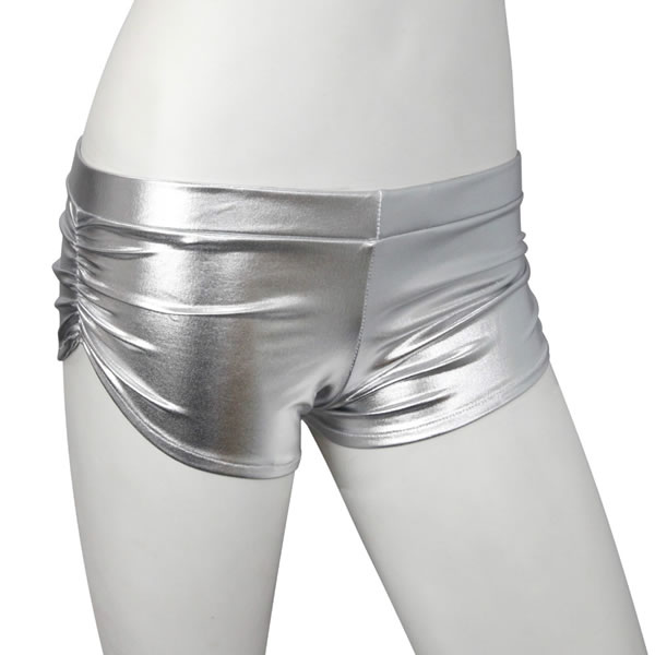 ★メタリックホットパンツ　シルバー