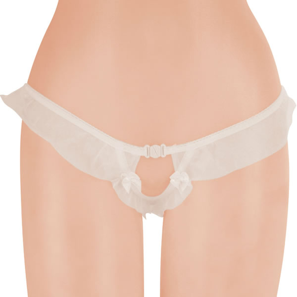 ★スパークフリルパールGスト　ホワイト