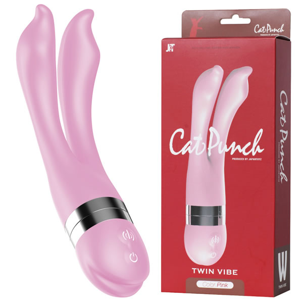 ★キャットパンチ W ツイン バイブ ピンク