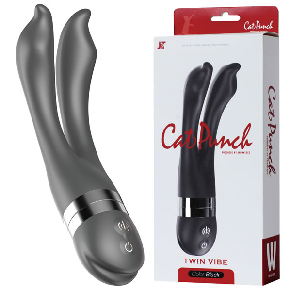 ★キャットパンチ W ツイン バイブ ブラック