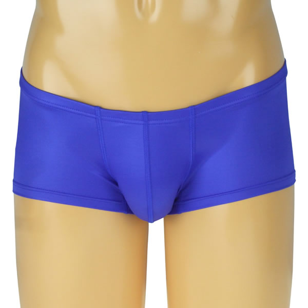 ★メンズ　ウェットストレッチ生地ローライズボクサーパンツ　ブルー