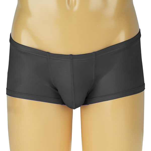 ★メンズ　ウェットストレッチ生地ローライズボクサーパンツ　ブラック