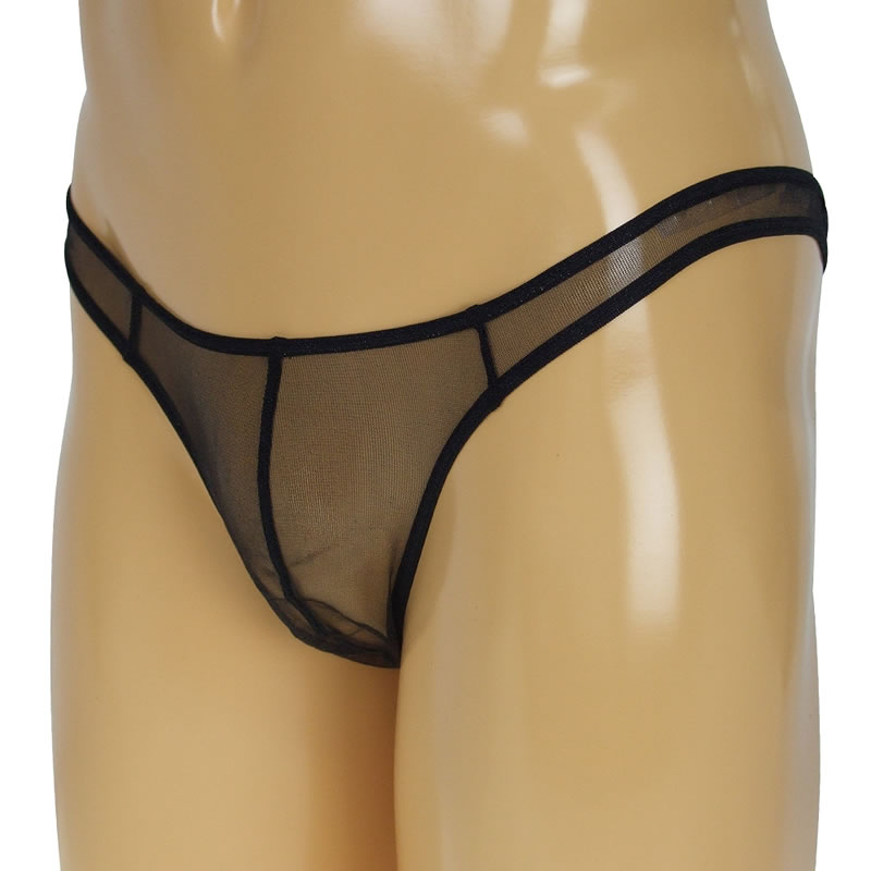 ★メンズ　スパークハーフローライズTバック【TW334BK】