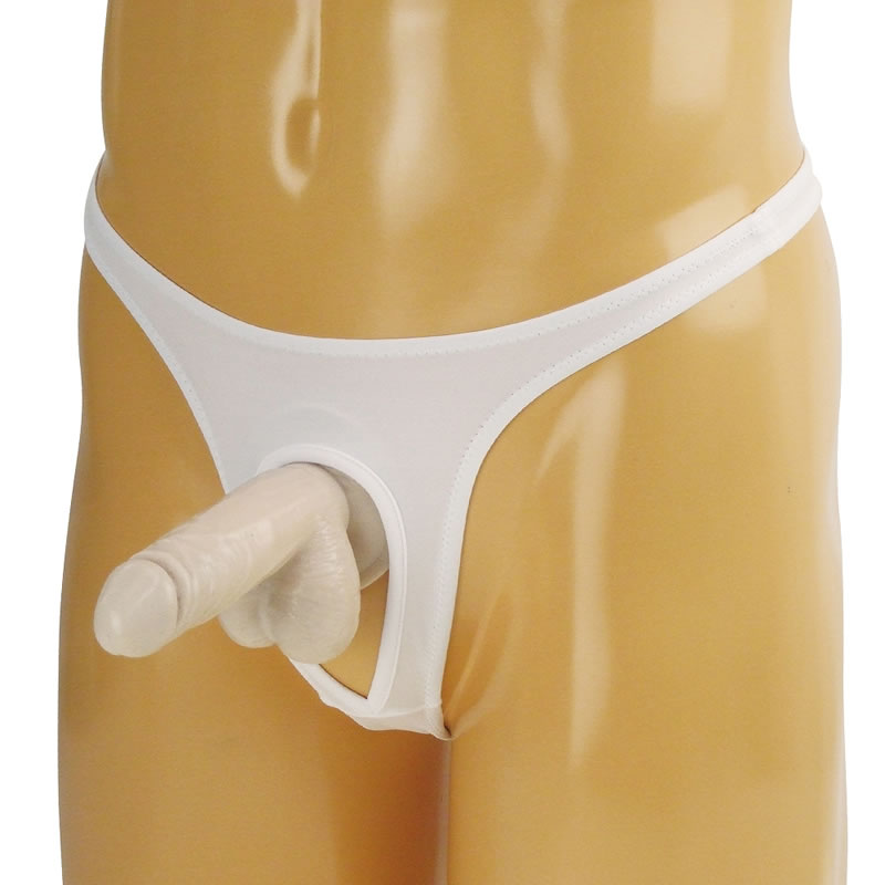 ★2wayストレッチフロントオープンTバック　ホワイト