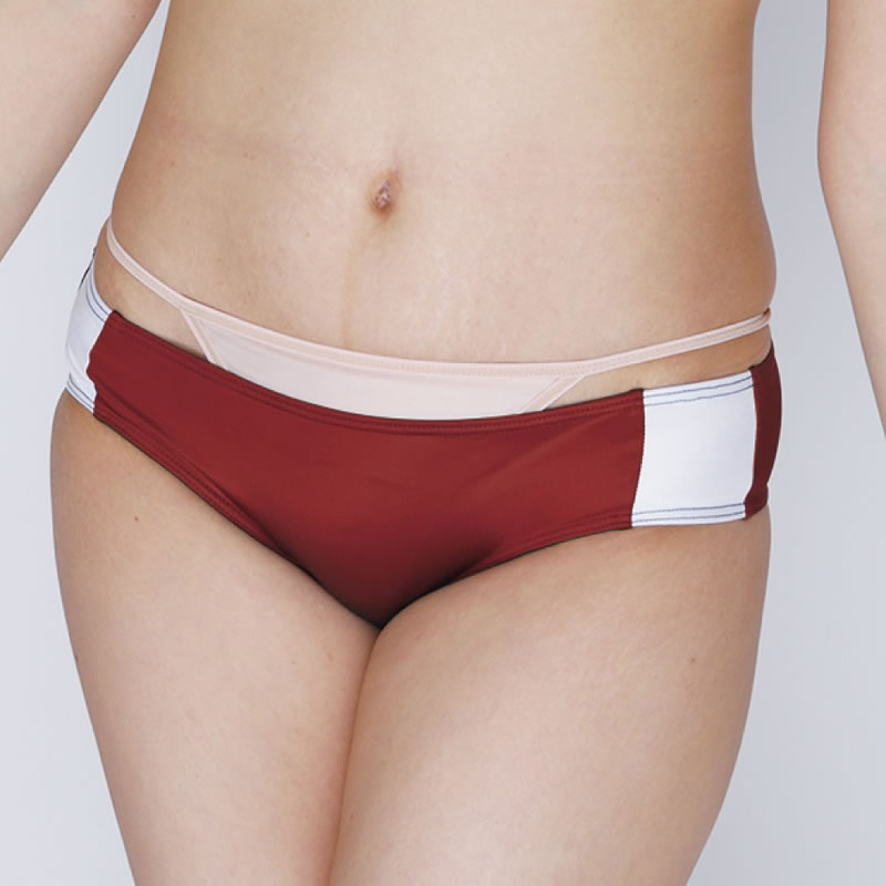 ★光沢ストレッチ体操服　ブルマ　エンジ