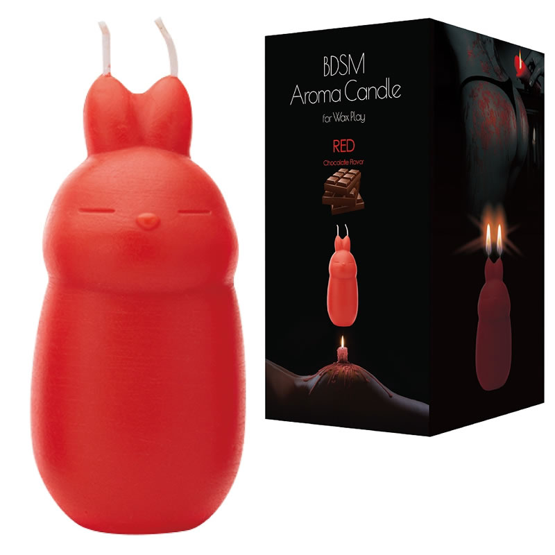 ★BDSMアロマキャンドル　レッド(チョコレート)
