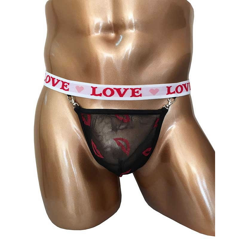 ★BadDaddy SEXYレースビキニ(L-003) LOVE BLACK