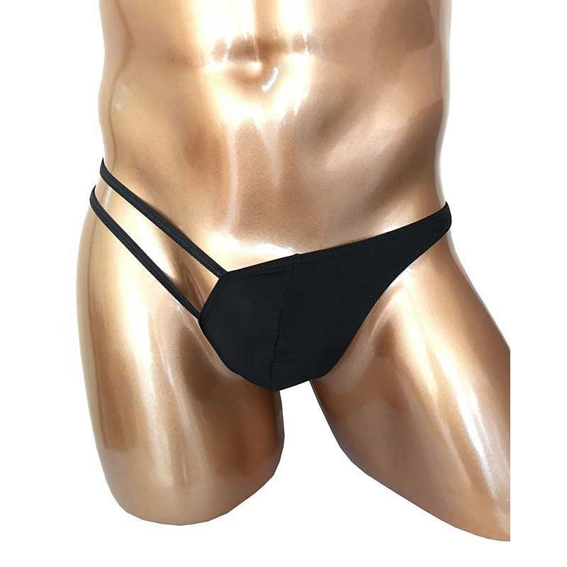 ★BadDaddy ワイルドビキニパンツ(W-014)ワンショルダー風 ブラック