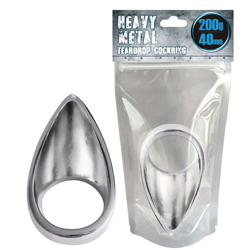 ★ヘヴィメタルティアドロップコックリング 40mm 200g　※欠品中