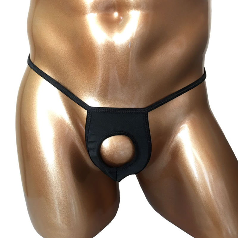 ★BadDaddy 竿出しホールTバック(H-001) ブラック