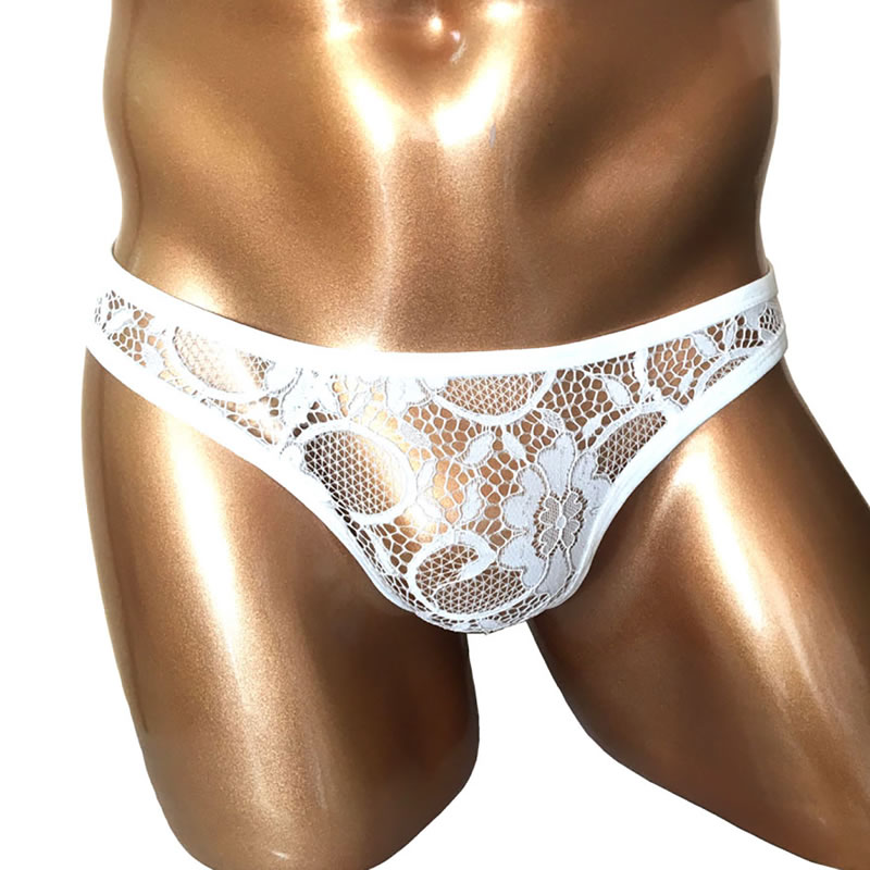 ★BadDaddy SEXYレースビキニ(L-001)ホワイト