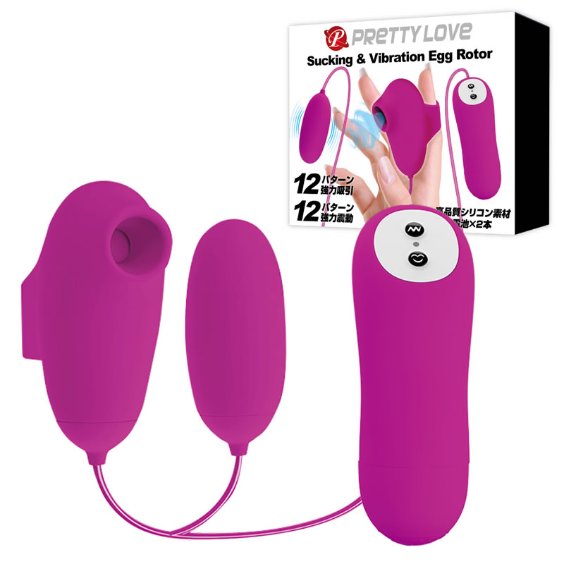 ★プリティラブ　サッキング&バイブレーションエッグローター