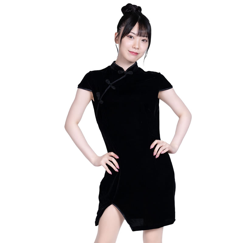 黒の衝撃ベルベットチャイナ【A0711BK】