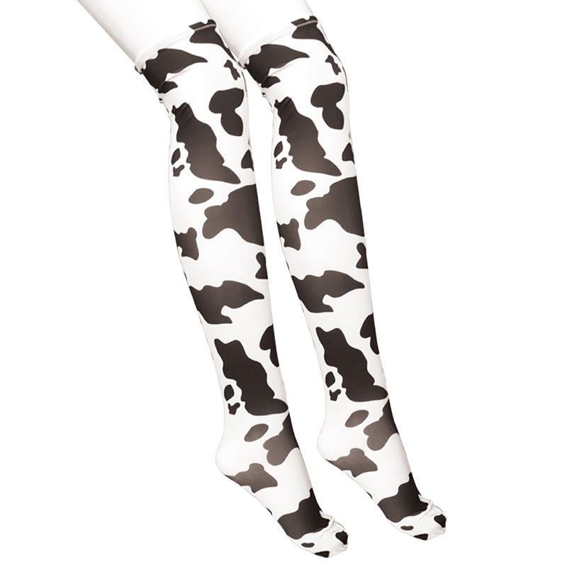 ★牛柄ニーソックス