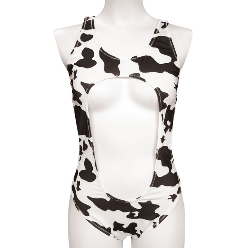 ★牛柄グラドル競泳水着　おとこの娘用