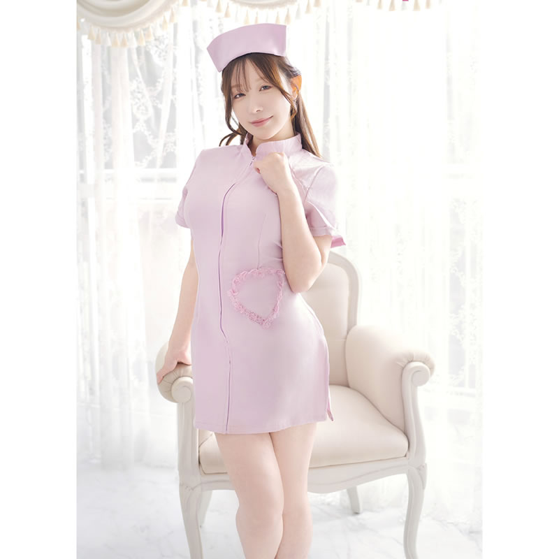 DOLCE.pink セクシーナース　誘惑スリット ミニ　ピンク